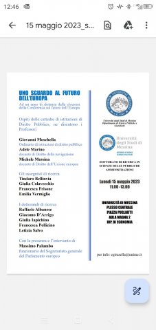 Locandina info e relatori seminario 15 maggio